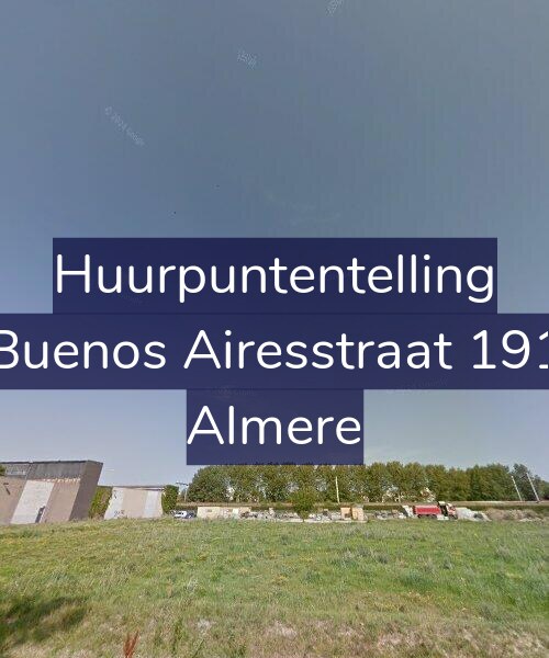 Foto gevel Huurpuntentelling voor Buenos Airesstraat 191, Almere