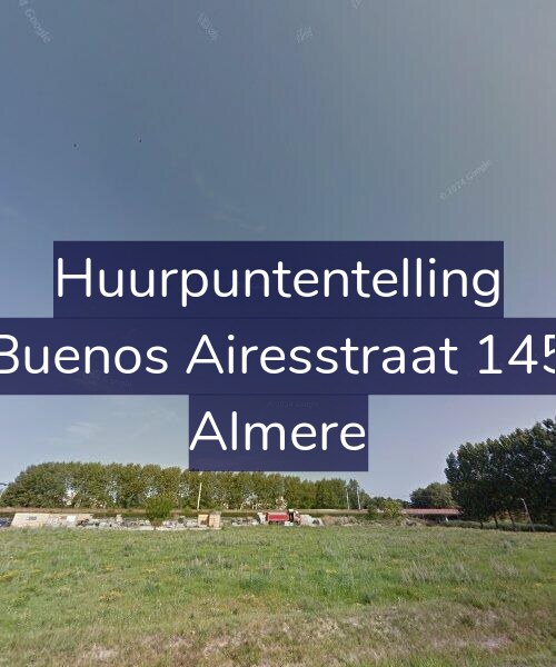 Foto gevel Huurpuntentelling voor Buenos Airesstraat 145, Almere