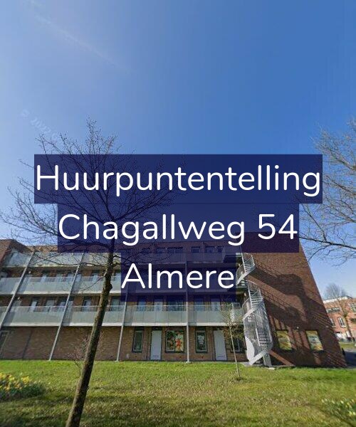 Foto gevel Huurpuntentelling voor Chagallweg 54, Almere
