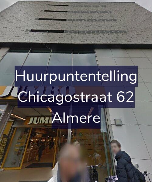 Foto gevel Huurpuntentelling voor Chicagostraat 62, Almere