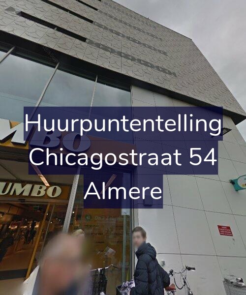 Foto gevel Huurpuntentelling voor Chicagostraat 54, Almere