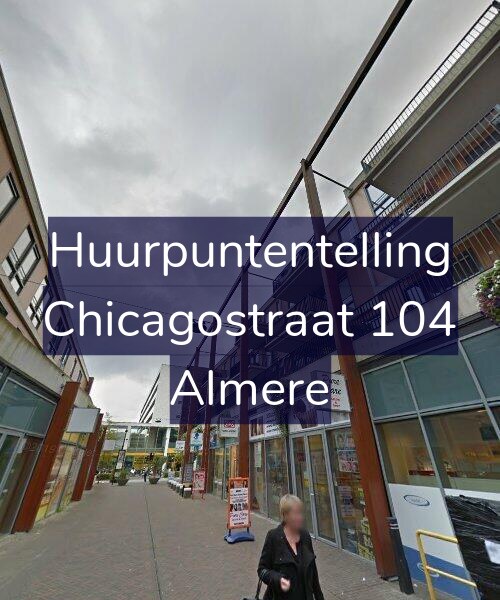 Foto gevel Huurpuntentelling voor Chicagostraat 104, Almere