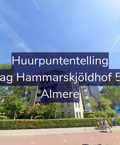 Foto gevel Huurpuntentelling voor Dag Hammarskjöldhof 55, Almere