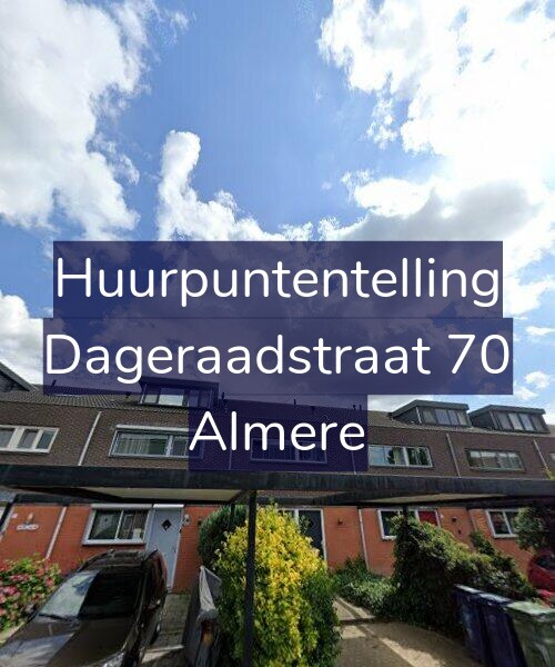 Foto gevel Huurpuntentelling voor Dageraadstraat 70, Almere