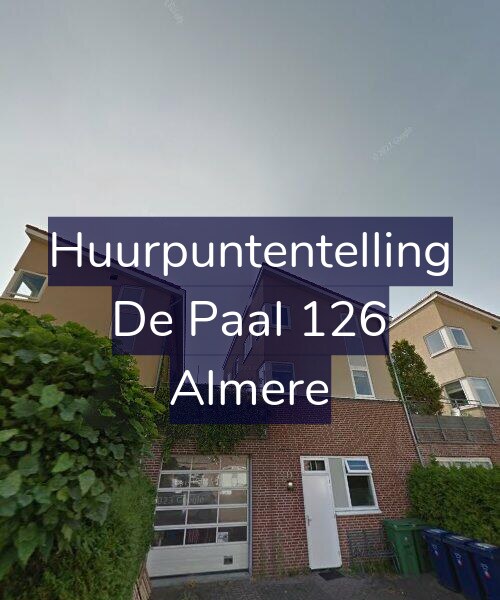 Foto gevel Huurpuntentelling voor De Paal 126, Almere