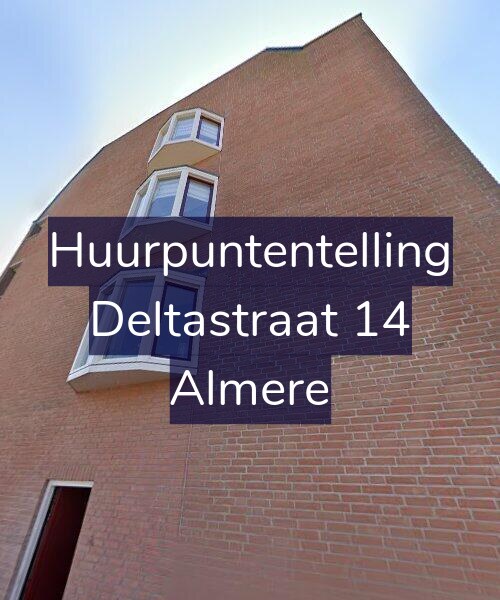 Foto gevel Huurpuntentelling voor Deltastraat 14, Almere