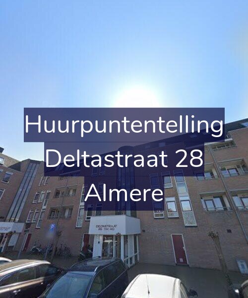 Foto gevel Huurpuntentelling voor Deltastraat 28, Almere