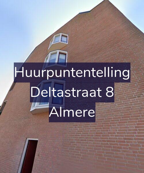 Foto gevel Huurpuntentelling voor Deltastraat 8, Almere
