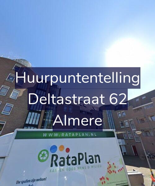 Foto gevel Huurpuntentelling voor Deltastraat 62, Almere