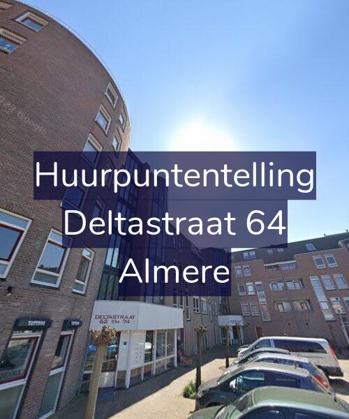 Foto gevel Huurpuntentelling voor Deltastraat 64, Almere