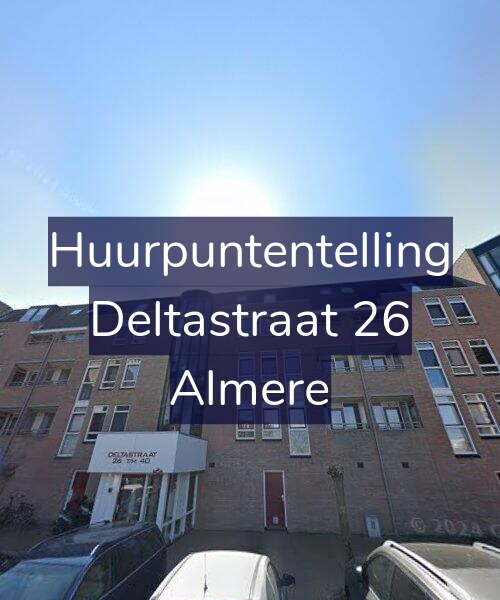 Foto gevel Huurpuntentelling voor Deltastraat 26, Almere