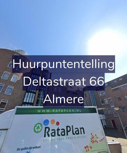 Foto gevel Huurpuntentelling voor Deltastraat 66, Almere