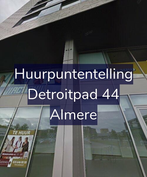 Foto gevel Huurpuntentelling voor Detroitpad 44, Almere