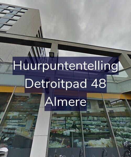 Foto gevel Huurpuntentelling voor Detroitpad 48, Almere