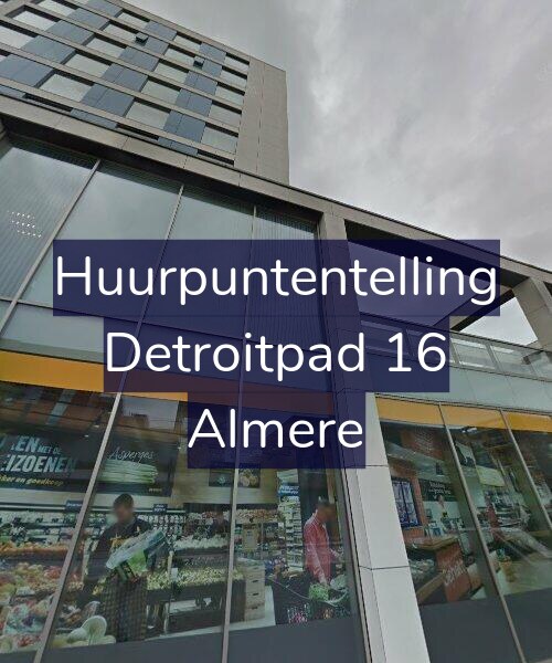 Foto gevel Huurpuntentelling voor Detroitpad 16, Almere
