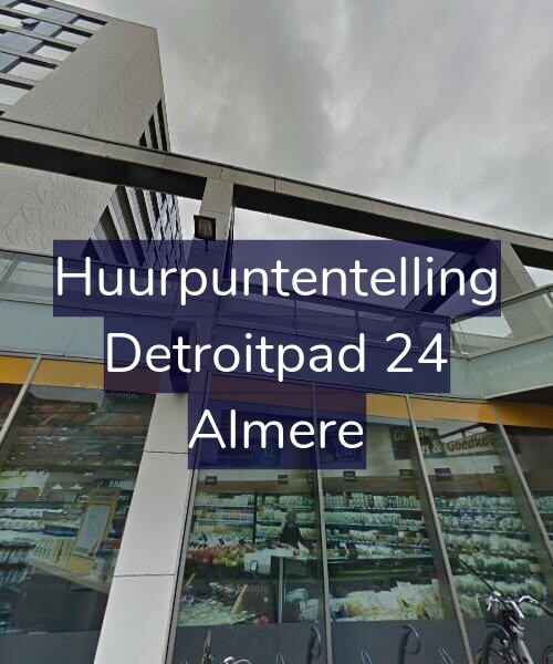 Foto gevel Huurpuntentelling voor Detroitpad 24, Almere