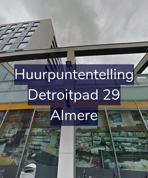 Foto gevel Huurpuntentelling voor Detroitpad 29, Almere