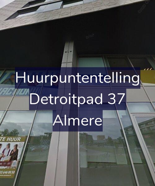 Foto gevel Huurpuntentelling voor Detroitpad 37, Almere