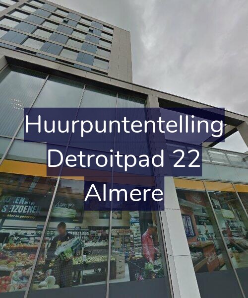 Foto gevel Huurpuntentelling voor Detroitpad 22, Almere
