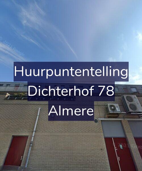 Foto gevel Huurpuntentelling voor Dichterhof 78, Almere