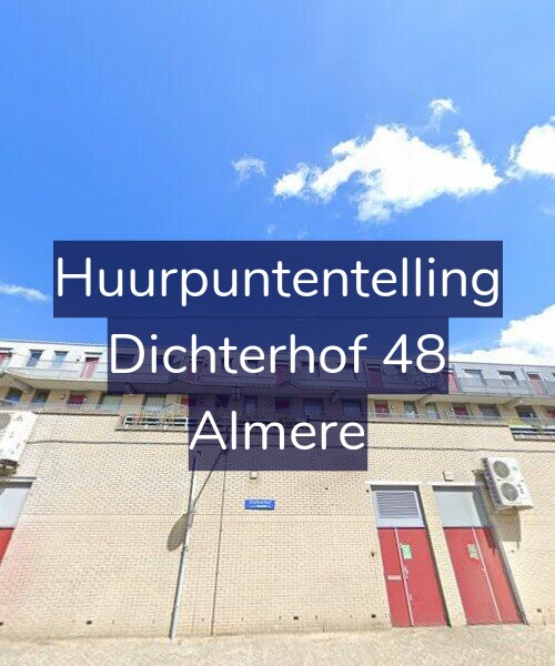 Foto gevel Huurpuntentelling voor Dichterhof 48, Almere