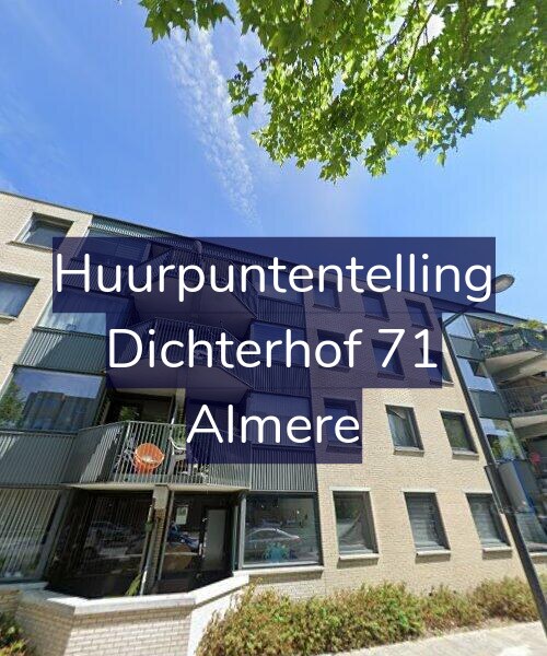 Foto gevel Huurpuntentelling voor Dichterhof 71, Almere