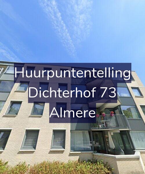 Foto gevel Huurpuntentelling voor Dichterhof 73, Almere