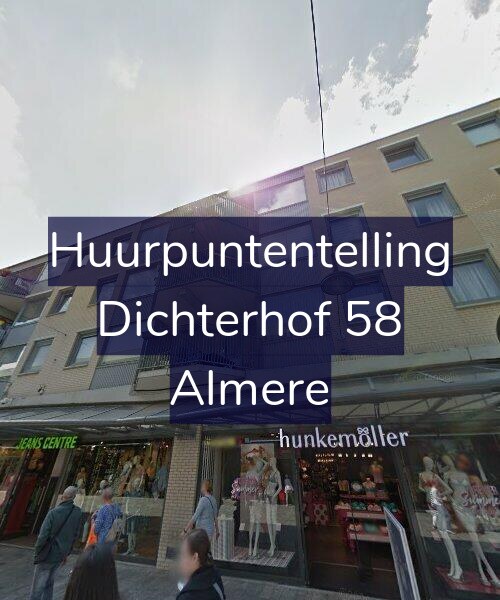 Foto gevel Huurpuntentelling voor Dichterhof 58, Almere