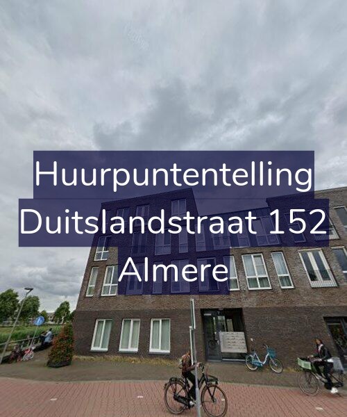 Foto gevel Huurpuntentelling voor Duitslandstraat 152, Almere