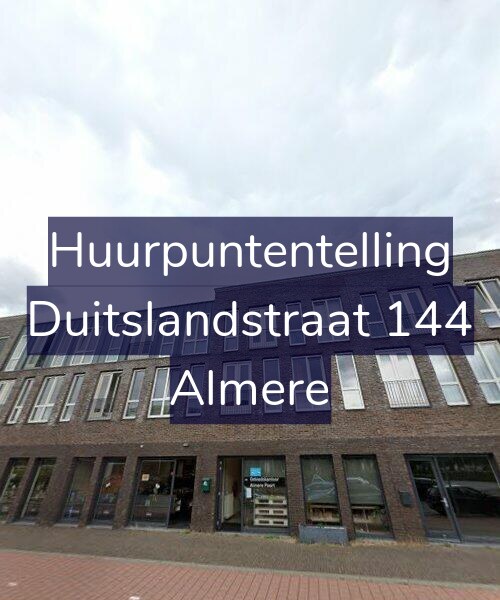 Foto gevel Huurpuntentelling voor Duitslandstraat 144, Almere