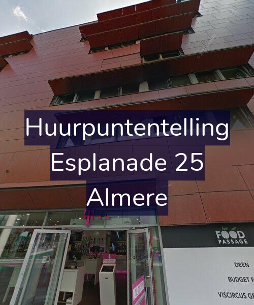 Foto gevel Huurpuntentelling voor Esplanade 25, Almere