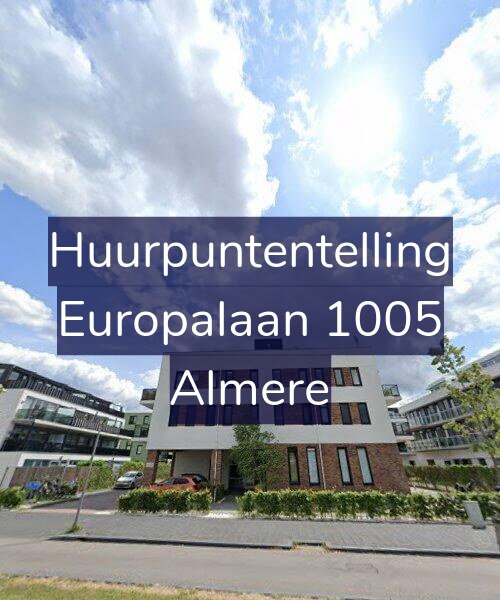 Foto gevel Huurpuntentelling voor Europalaan 1005, Almere