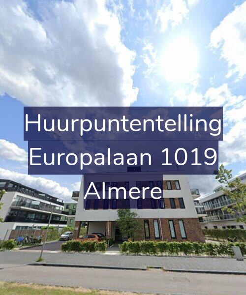 Foto gevel Huurpuntentelling voor Europalaan 1019, Almere