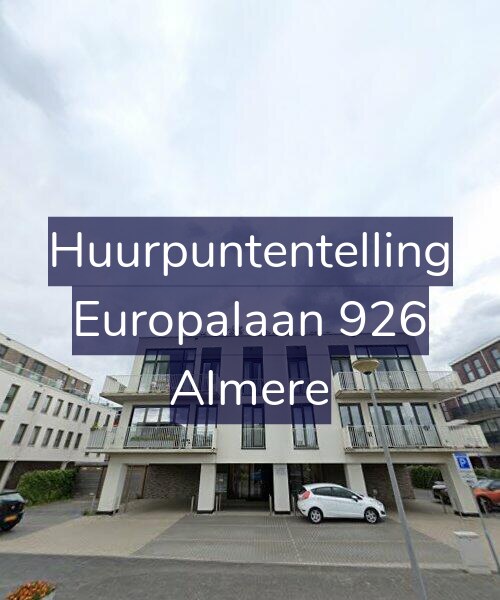 Foto gevel Huurpuntentelling voor Europalaan 926, Almere