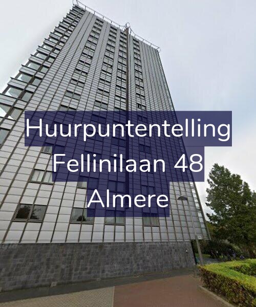 Foto gevel Huurpuntentelling voor Fellinilaan 48, Almere