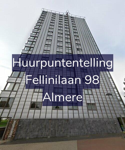 Foto gevel Huurpuntentelling voor Fellinilaan 98, Almere