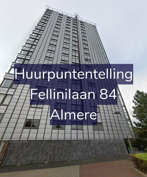 Foto gevel Huurpuntentelling voor Fellinilaan 84, Almere