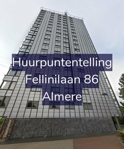 Foto gevel Huurpuntentelling voor Fellinilaan 86, Almere