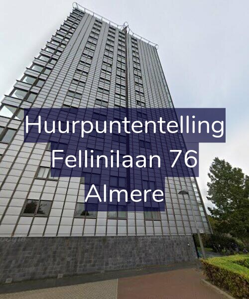 Foto gevel Huurpuntentelling voor Fellinilaan 76, Almere