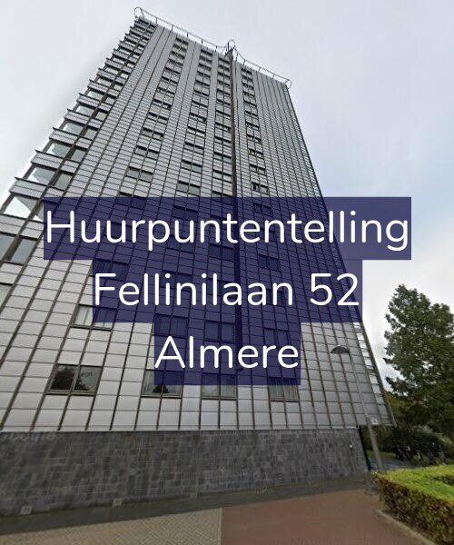 Foto gevel Huurpuntentelling voor Fellinilaan 52, Almere