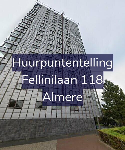 Foto gevel Huurpuntentelling voor Fellinilaan 118, Almere