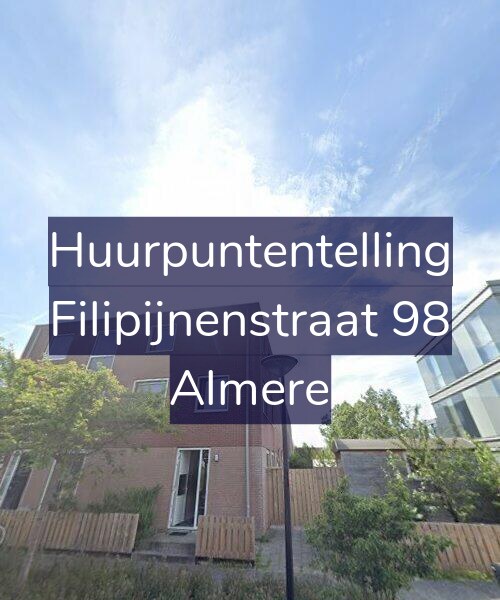 Foto gevel Huurpuntentelling voor Filipijnenstraat 98, Almere