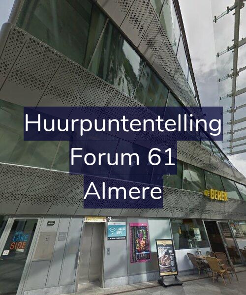 Foto gevel Huurpuntentelling voor Forum 61, Almere