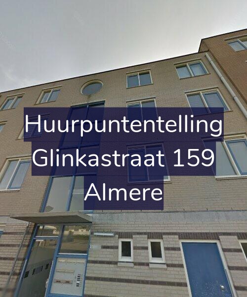 Foto gevel Huurpuntentelling voor Glinkastraat 159, Almere
