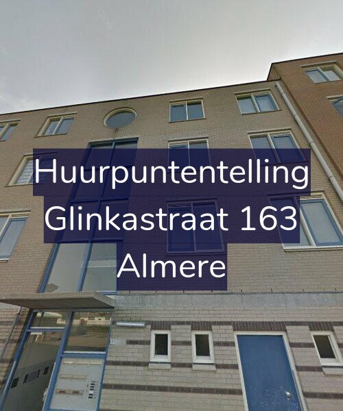 Foto gevel Huurpuntentelling voor Glinkastraat 163, Almere