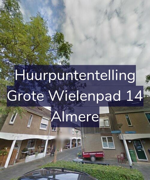 Foto gevel Huurpuntentelling voor Grote Wielenpad 14, Almere