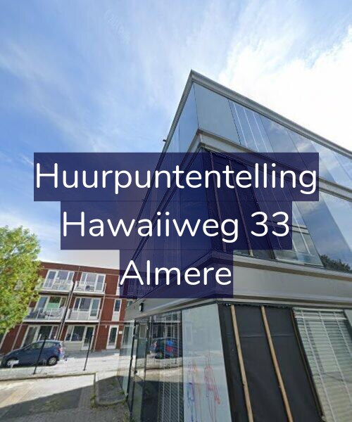 Foto gevel Huurpuntentelling voor Hawaiiweg 33, Almere