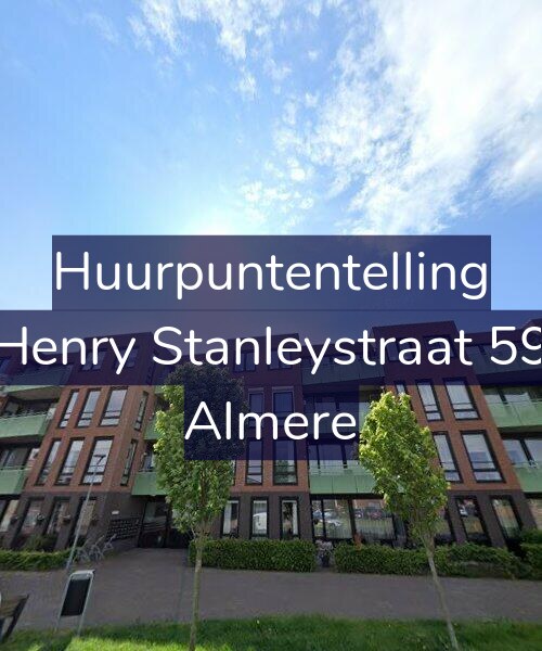 Foto gevel Huurpuntentelling voor Henry Stanleystraat 59, Almere