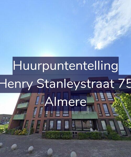 Foto gevel Huurpuntentelling voor Henry Stanleystraat 75, Almere