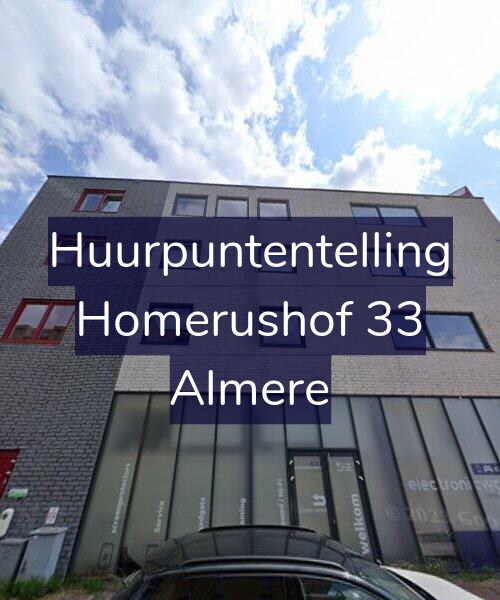 Foto gevel Huurpuntentelling voor Homerushof 33, Almere